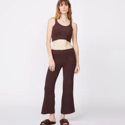 MONROW Plush Sweater Pants - Color COCOA Cheap