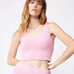 MONROW Plush Sweater Tank - Color ORCHID Outlet