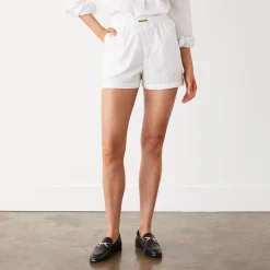 MONROW Poplin Boxer Short WHITE Flash Sale