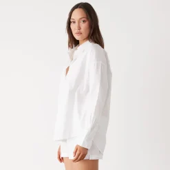 MONROW Poplin Shirt WHITE Discount