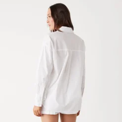 MONROW Poplin Shirt WHITE Discount