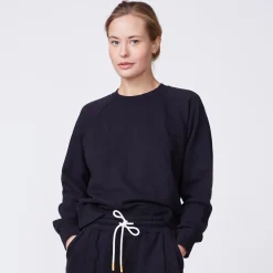 MONROW 90's Classic Raglan BLACK Clearance