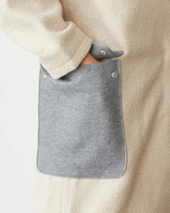 MONROW Sherpa Hooded Jacket BONE Clearance