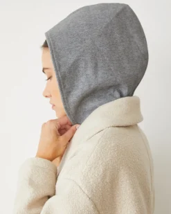 MONROW Sherpa Hooded Jacket BONE Clearance