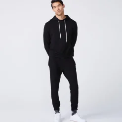 MONROW Slouchy Pullover Hoody BLACK Shop