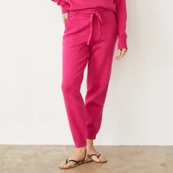 MONROW Soft Knit Cuffed Jogger FUCHSIA Best Sale