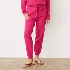 MONROW Soft Knit Cuffed Jogger FUCHSIA Best Sale