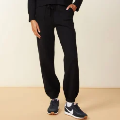 MONROW Soft Knit Oversized Vintage Sweat BLACK Shop