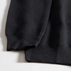 MONROW Soft Knit Raglan Sweater BLACK Cheap