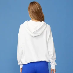 MONROW Softfleece Slouchy Pullover WHITE Outlet