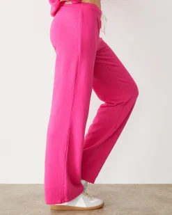 MONROW Softfleece Straight Leg Vintage Sweat FUCHSIA Hot