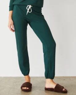 MONROW Softfleece Vintage Sweat EVERGREEN Hot