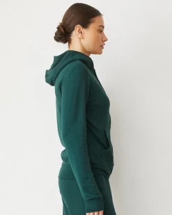 MONROW Softfleece Zip Up Hoody EVERGREEN Sale