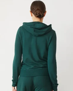 MONROW Softfleece Zip Up Hoody EVERGREEN Sale