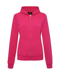 MONROW Softfleece Zip Up Hoody FUCHSIA Discount