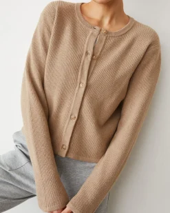 MONROW Softknit Waffle Cardigan BARLEY Store