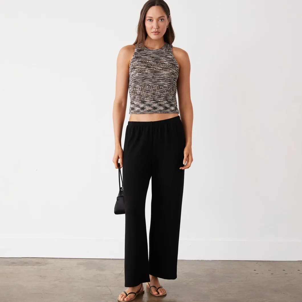 MONROW Space-dye Crochet Racer Tank PECANMULTI Store