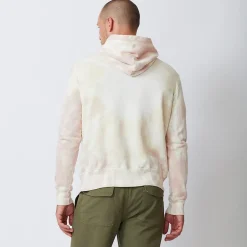 MONROW Sunburst Tie Dye Pullover Hoody BONE/WHITE/TAUPE Outlet