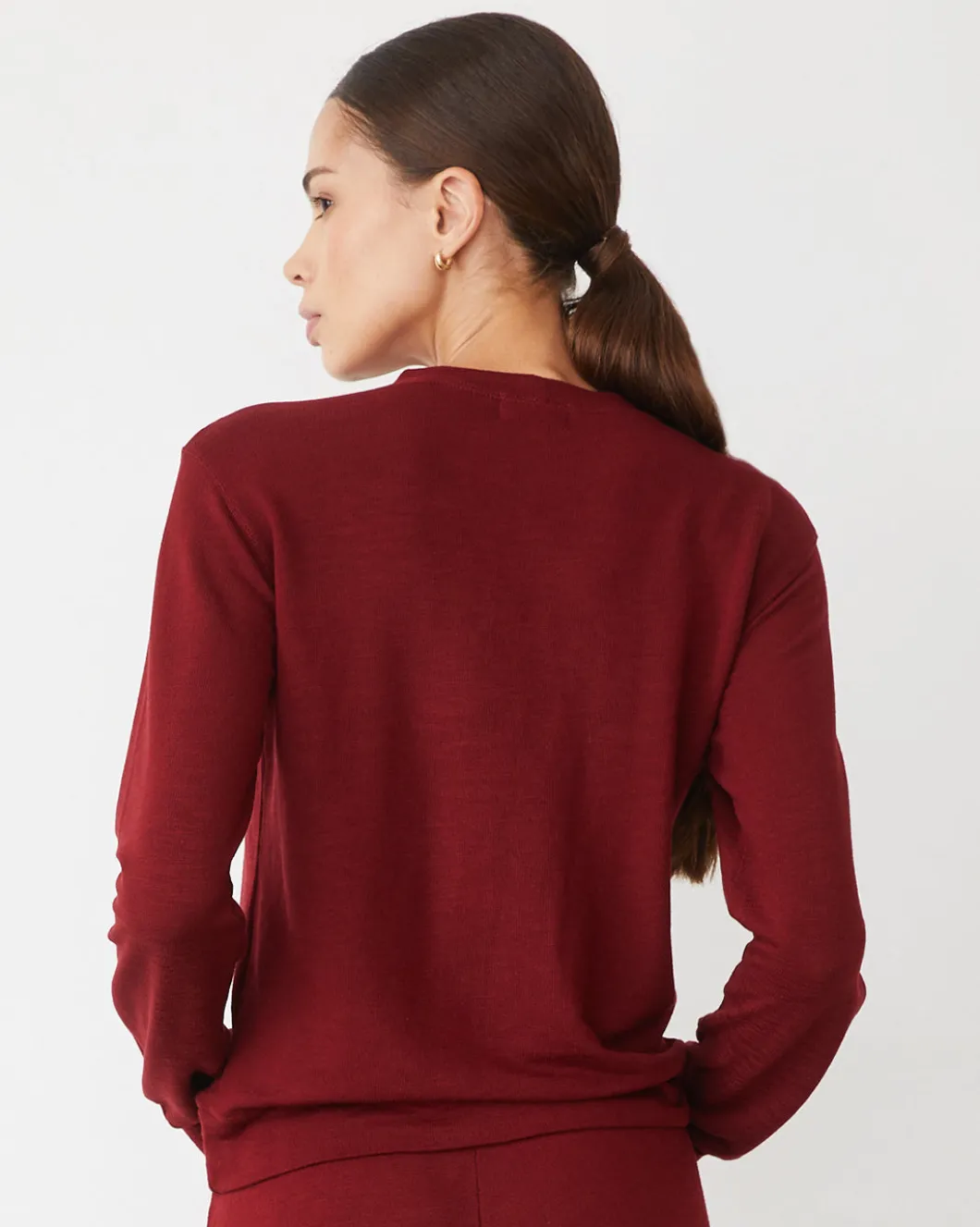 MONROW Supersoft Crew Neck Sweatshirt RUBY Flash Sale