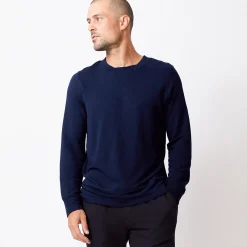 MONROW Supersoft Crew Neck Sweatshirt CLASSICNAVY Fashion