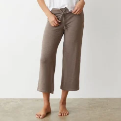 MONROW Supersoft Crop Lounge Pant PECAN Best Sale