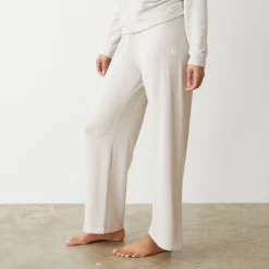 MONROW Supersoft Crop Straight Leg Sweat BONE Hot