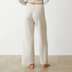 MONROW Supersoft Crop Straight Leg Sweat BONE Hot