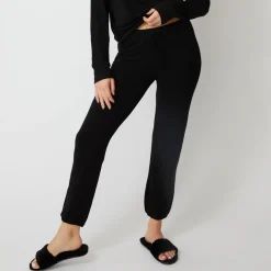 MONROW Supersoft Elastic Waist Sweats BLACK Online