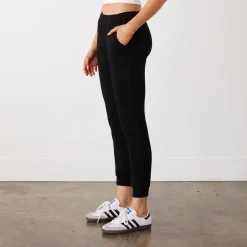 MONROW Supersoft Fleece Womens Jogger BLACK Cheap