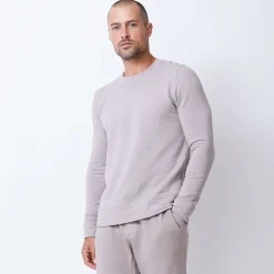 MONROW Supersoft Fleece Crew Neck Sweatshirt ACORN Cheap