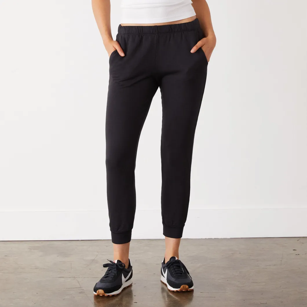 MONROW Supersoft Fleece Faded Black Jogger FADEDBLACK Clearance