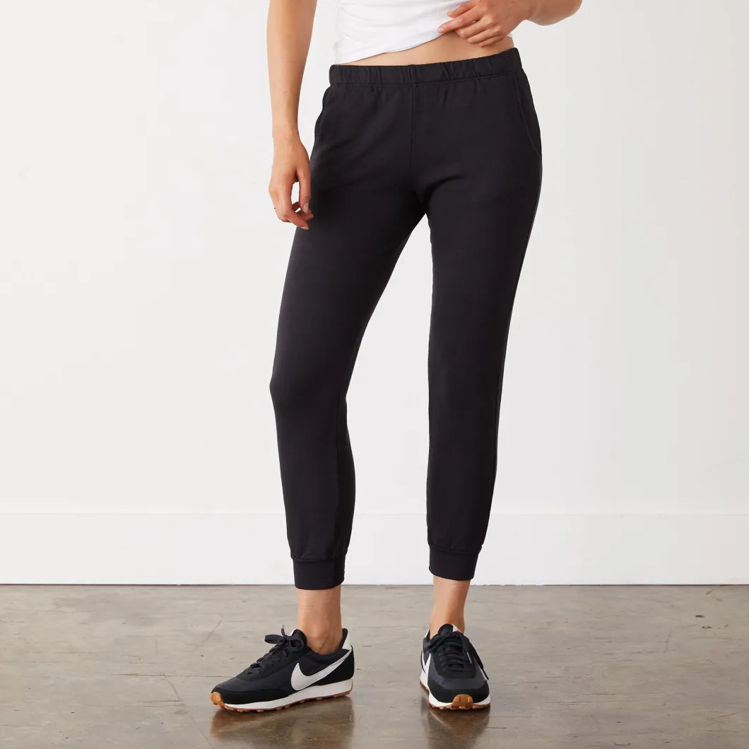 MONROW Supersoft Fleece Faded Black Jogger FADEDBLACK Clearance