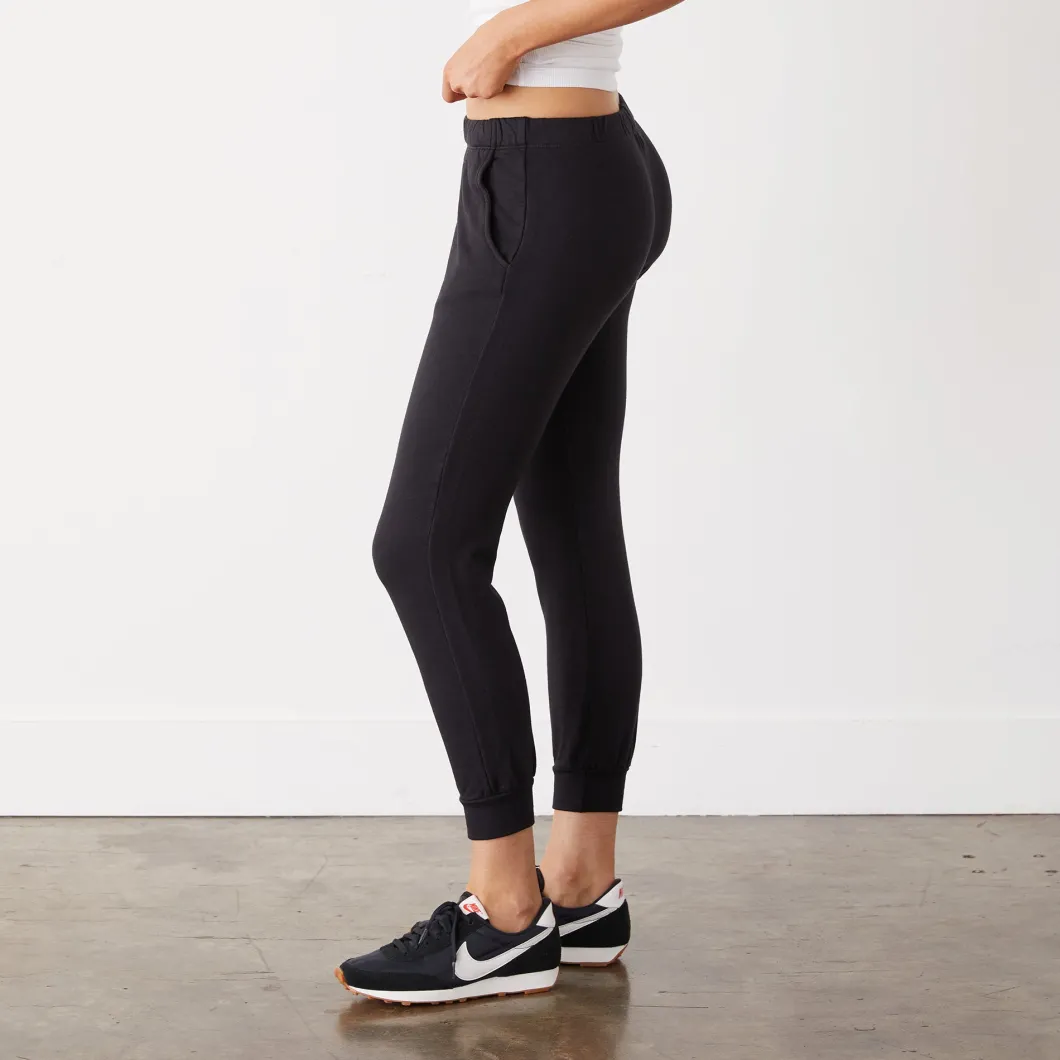 MONROW Supersoft Fleece Faded Black Jogger FADEDBLACK Clearance