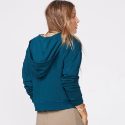 MONROW Supersoft Fleece Girlfriend Zip Up Hoody ABYSS Best