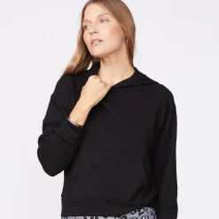 MONROW Supersoft Fleece Girlfriend Pullover BLACK Shop