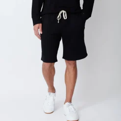 MONROW Supersoft Fleece Shorts BLACK Best