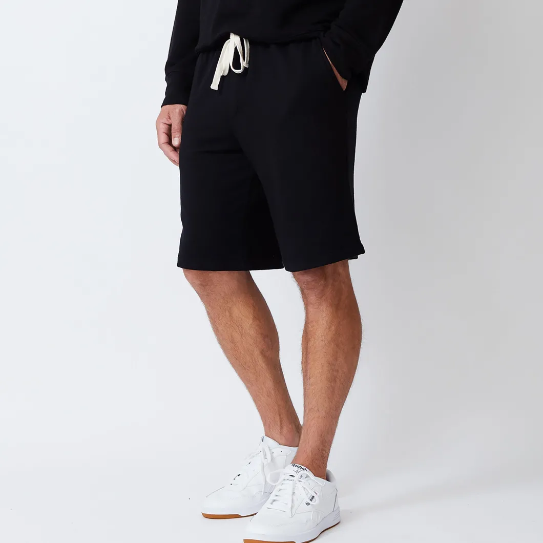 MONROW Supersoft Fleece Shorts BLACK Best