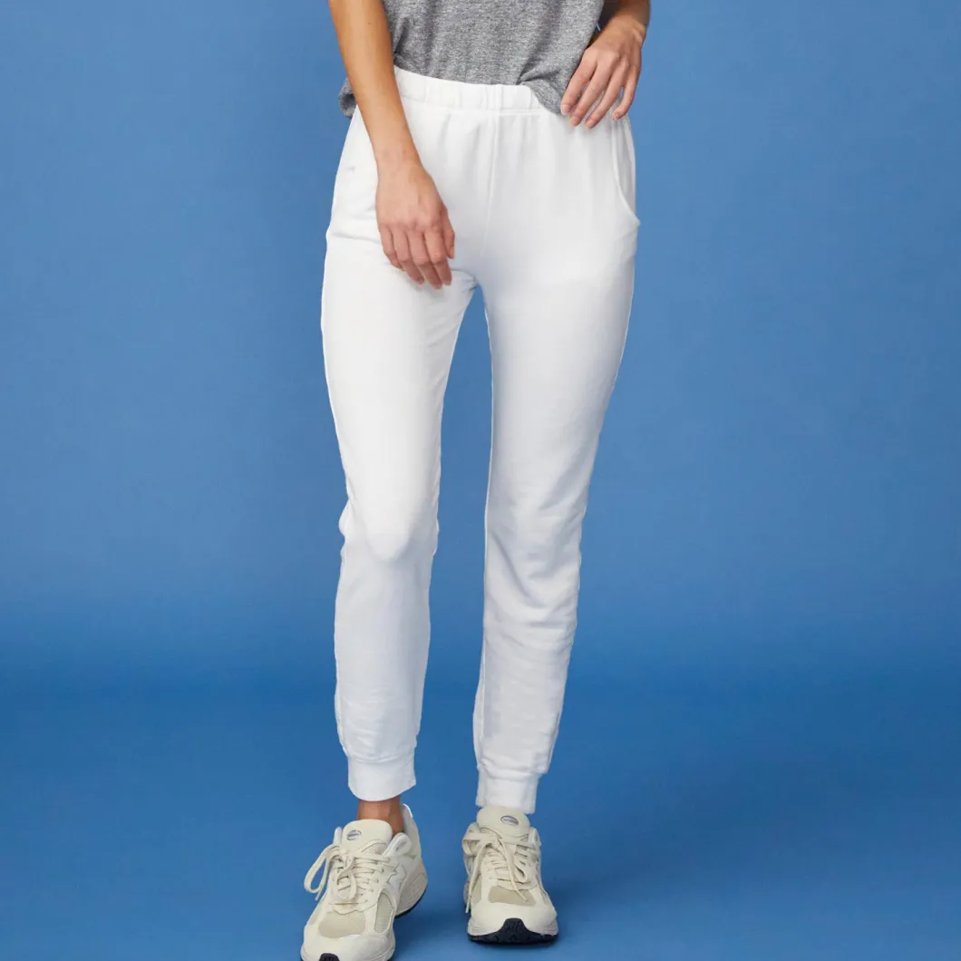 MONROW Supersoft Fleece Jogger WHITE Cheap