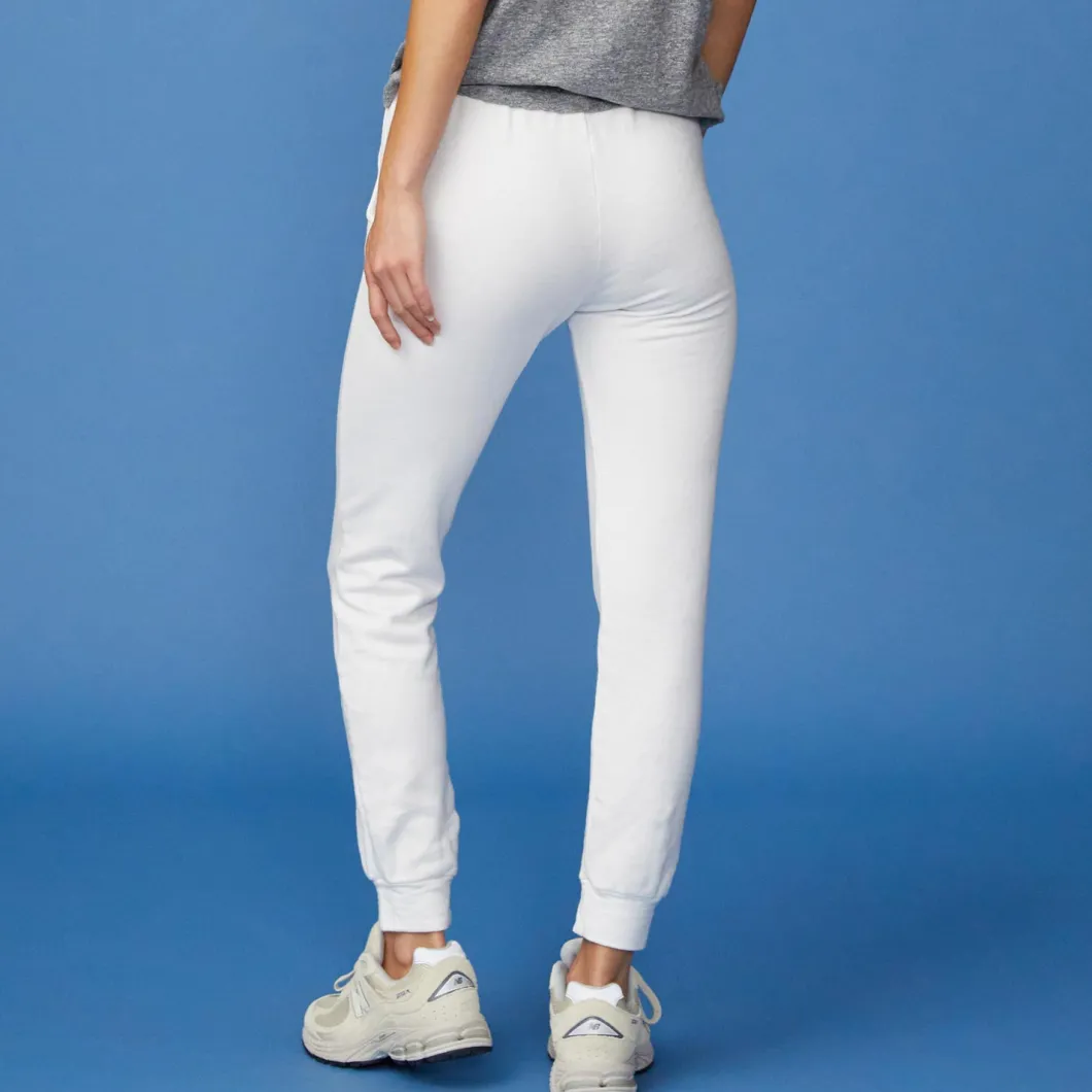 MONROW Supersoft Fleece Jogger WHITE Cheap