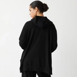 MONROW Supersoft Long Zip Up Hoody BLACK Best