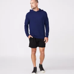 MONROW Supersoft Pullover Hoody NAVY Sale