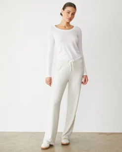 MONROW Supersoft Straight Leg Vintage Sweat ASH New