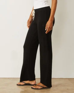 MONROW Supersoft Straight Leg Vintage Sweat BLACK Best