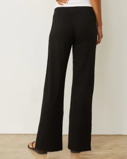 MONROW Supersoft Straight Leg Vintage Sweat BLACK Best