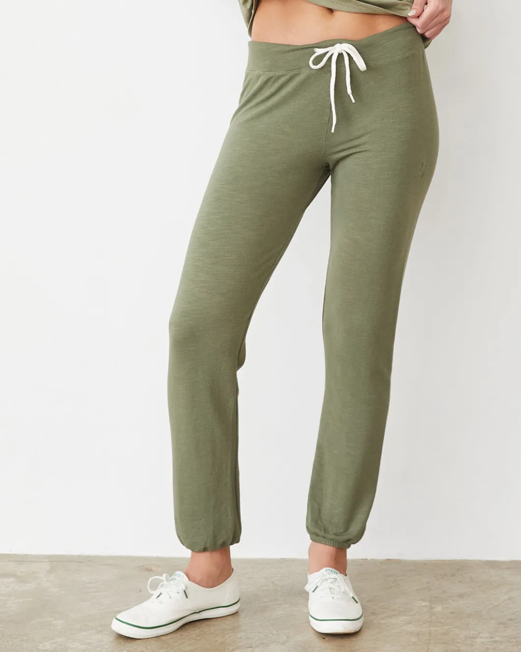 MONROW Supersoft Vintage Sweats ARMY Cheap