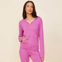 MONROW Supersoft Zip Up Hoody ACAI Store