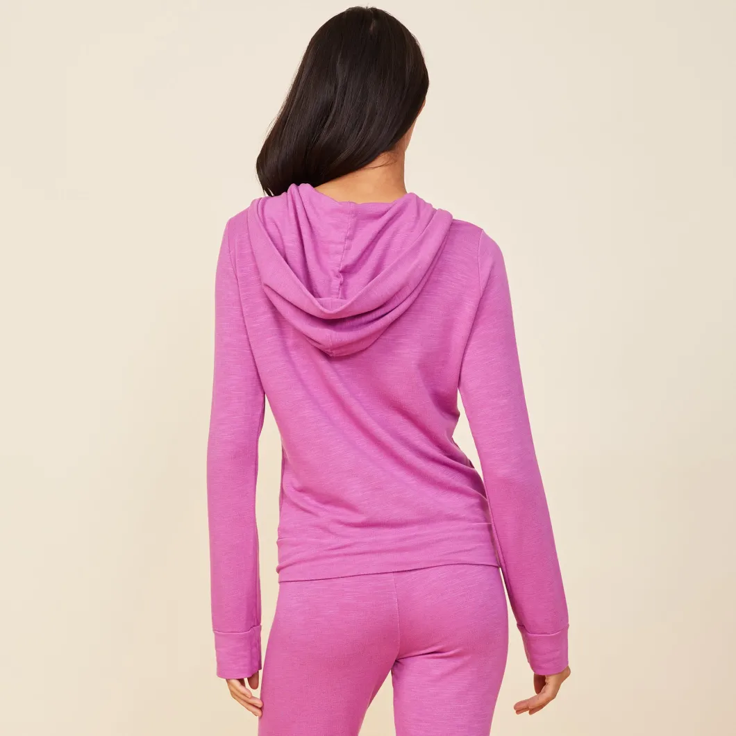 MONROW Supersoft Zip Up Hoody ACAI Store