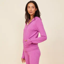 MONROW Supersoft Zip Up Hoody ACAI Store