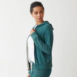 MONROW Supersoft Zip Up Hoody CACTUS Sale