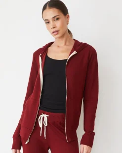MONROW Supersoft Zip Up Hoody RUBY Online